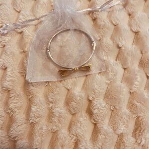 Kate Spade Silver and Gold Bow Bracelet